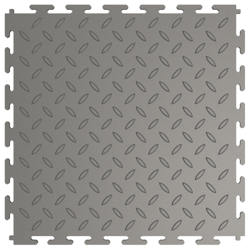Модульная плитка "Рис" ПВХ 250×250×5 mm серый