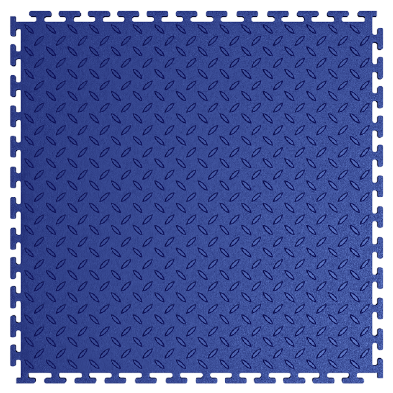 Модульная плитка "Рис" ПВХ 500×500×5.8 mm синий