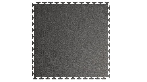 Модульная плитка "Кожа" ПВХ 500×500×5 mm черный
