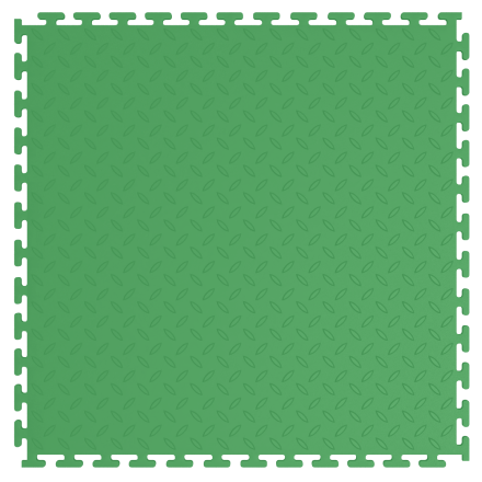 Модульная плитка "Рис" ПВХ 500×500×5.8 mm зеленый