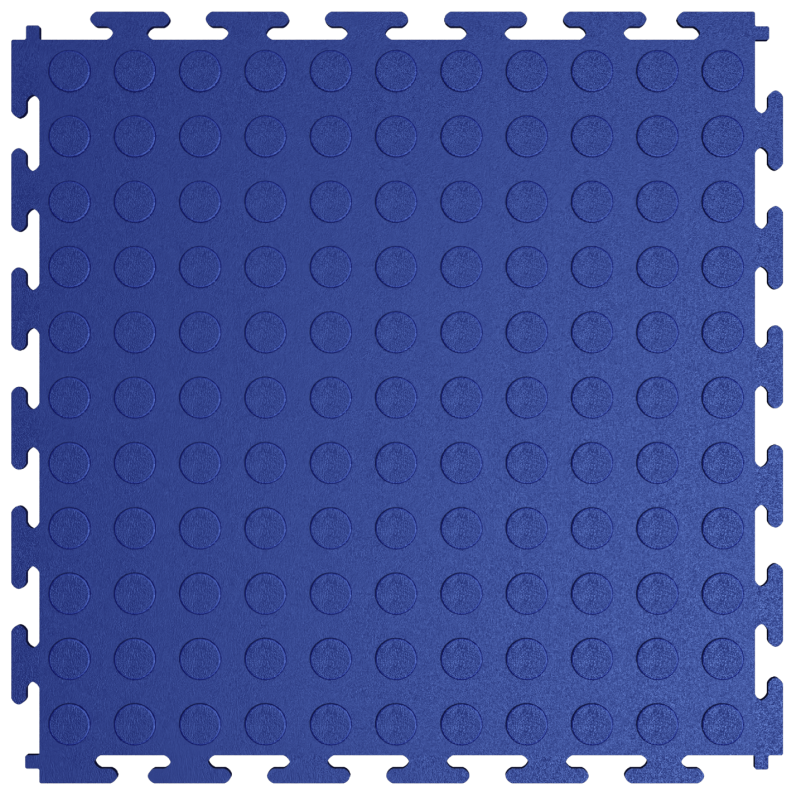 Модульная плитка "Монетка" ПВХ 250×250×5 mm синий